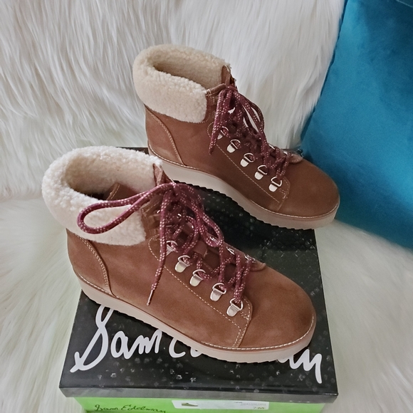 Sam Edelman Shoes - NEW Sam Edelman Franc Faux Shearling Hiking Boots
